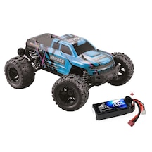 Haiboxing 1/16th scale 4WD Brushless Truck Uzaktan Kumandalı Araba RTR (Mavi) + 1300 mAh 7.4V 2S 30C Lipo Batarya