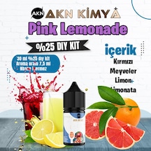Pink Lemonade Yoğun Dıy Kit Kırmızı Meyveler Limon Gıda Aroması %25 Oranda Aroma İçerir Hazır Değildir 30 Ml