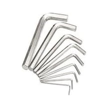Tr Feyza Yapı Alyan Seti Mini Alyan Anahtarı Takımı 9 Parça Set Çelik 9'lu Birer Adet 2mm-2,5mm-3mm-3,5mm-4mm-5mm-6