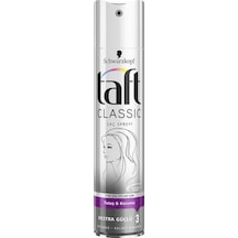 Taft Classic Tüm Saç Tipleri İçin Ekstra Güçlü Saç Spreyi 250 ML