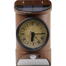 Ulzyvf Güneş Enerjili Duvara Monte Sensörlü Aydınlatma Ve Termometre-higrometre Kahverengi Kahverengi