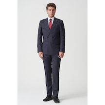 White Stone Agualva-cacém T2475 Slim Fit 6 Drop Kruvaze Takım Elbise Desenli Desenli Çok Renkli