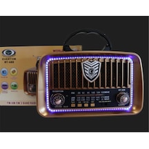 Everton Rt-688 Bluetooth Usb-micro Sd Solarlı Saatli Nostaljik Radyo Kdo