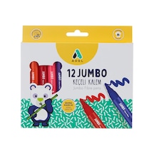 Jumbo Keçeli Kalem, 12 Renk