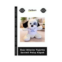 Özür Dilerim Tişörtlü Sevimli Peluş Köpek Erkek Değerli Sürpriz