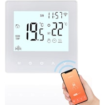 Moveevo Wifi Akıllı Su Isıtma Termostatı - Tuya Uygulaması, Beyaz Işık, Dokunmatik Panel, 3a Yük, 5-90 C Sıcaklık Kontrolü