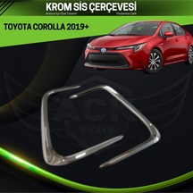 Toyota Corolla 2019+ Krom Sis Farı Çerçevesi Paslanmaz Çelik