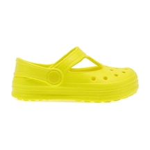 Panço Kız Çocuk Pencere Detaylı Sarı Sandalet 2212GK10007