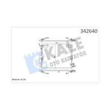 Kale 342640 Klima Radyatörü Kondanser - Toyota Land Cruiser 1998-2002 4.2 Td Dizel Klimalı Modeller 8846060260 - 8846060261