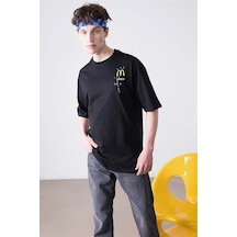 Startmore Unisex Mc Crew Cactus Jack Siyah Tshirt Siyah