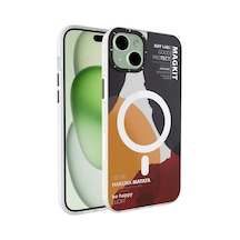 BuffiPhone Uyumlu 15 Magkit Desenli Kılıf