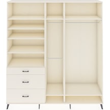 Hyperion Dolap 9 Raflı 3 Çekmeceli 3 Askılı 220x44x243 Aytaşı-aytaşı/aytaşı Aytası/aytası - Aytası