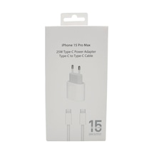 Apple iPhone Uyumlu 15 Pro Max 25w Type-c Güç Adaptörü Ve Type-c Şarj Kablosu