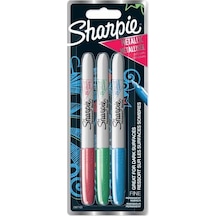 Zekicocuk Sharpie Markör Permanent Metalik Kırmızı Yeşil Mavi 3 Lü Bls 2067