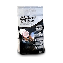 Sweet Paws Bebek Pudra Kokulu İnce Topaklaşan Bentonit Kedi Kumu 5 L