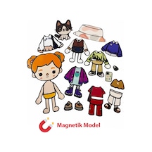 Toca Boca Orange Mıknatıslı Giydirme Seti