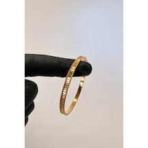22 Ayar Tse Belgeli 15 Gram Aynalı Burgu Ajda Bilezik Gold İşçiliksiz Altın Düğün
