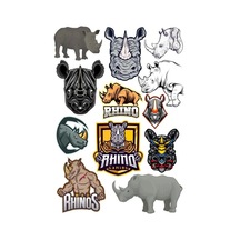Gergedan Sticker Set 11 15 Parça Telefon, Tablet, Defter, Laptop Sticker