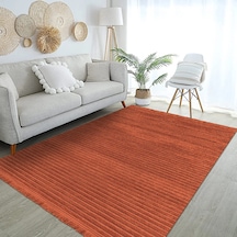 Youdayhomecollection Ayla-kiremit - Oturma Odası, Koridor Halısı-kaymaz Taban-robot Süpürgeye Uyumlu-kolay Temizlenebilir - 80x300 Çok Renkli