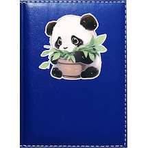 Promosyon Denizi Sevimli Panda 1 Görselli Lacivert Ruhsat Kabı