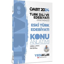 Yediiklim Yayınları 2024 Öabt Türk Dili Ve Edebiyatı Öğretmenliği Eski Türk Edebiyatı Konu Anlatımı