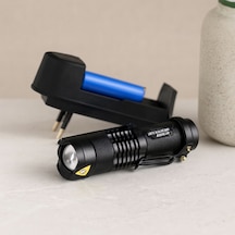 Zoomlu Cob Led Metal El Feneri 9 Cm 2in1