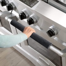 Sones 1 Çift Buzdolabı Sapı Kaymaz Kapak Mikrodalga Fırın Yağ Geçirmez Sap Kapağı Siyah