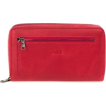 Bilik Deri Kırmızı Unisex Portföy & Clutch Çanta Ar P-717-cr Acı Kahverengi