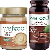 Wefood Organik Tahin 300 Gr + Organik Keçiboynuzu Özü 315 Gr