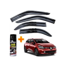 Renault Clio 4 Mügen Cam Rüzgarlığı Stw 2012-2019 Arası 4 Lü Takım +500ml Lastik Parlatıcı