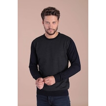 Ferraro Bisiklet Yaka Superfine Yün Kazak - Lacivert (490433389) Lacivert