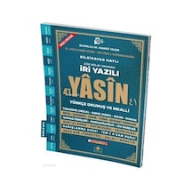 Merve Rahle Boy İri Yazılı Türkçeli Yasin Cüzü 192 Shf Fihristli