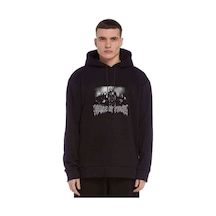 Cradle Of Filth Baskılı Siyah Erkek Örme Kapşonlu Sweatshirt