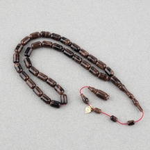 Kadim Katalin Çekoslovak Eski Obje Usta İşi İmzalı Kapsül Kesim 7x11mm Tesbih