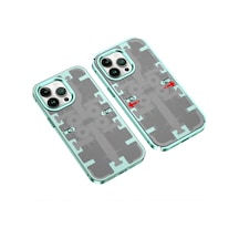 Aklow Akyoleticaret İphone 14 Pro Kılıf Mekanik Bumper Kapak - Yeşil