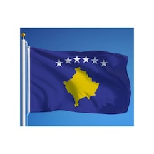 Zc Bayrak Kosova Milli Gönder Bayrağı 100x150 Cm Raşel Dijital Baskı Diğer