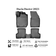 Dacia Duster 4wd 2023 İle Uyumlu Araca Özel 3d Havuzlu Paspas Takımı A+ Kalite 1 Adet
