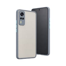 Vivo Y53s Uyumlu Kılıf Montreal Silikon Kapak - Gri
