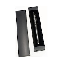 Kişiye Özel Premium Roller Kalem Füme Krom