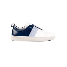 Varadero Lacivert-beyaz-mavi Hakiki Deri Beyaz Taban Erkek Spor Sneaker Ayakkabı 001