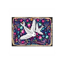 Bedeko Beyaz Kuşlar Art Mdf Poster 50cm X 70cm