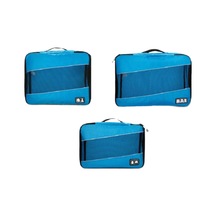 Suntek 3x Bagaj Ambalaj Organizatör Giyim Çorapları Için Mavi