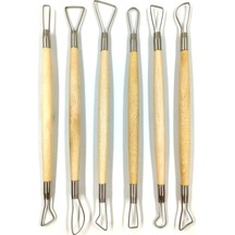 Gvn Art Ahşap Sap Seramik Dip Alma Seti 6 Lı 20 Cm Ng264