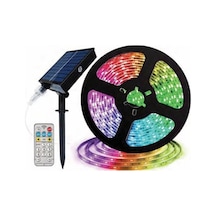 Forlife 20watt Güneş Panelli Solar 10 Metre Hortum Şerit Led Rgb