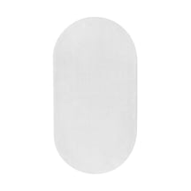 Dijidekor Beyaz Oval Post Dokuma Halı Peluş Yumuşacık Kaymaz ...