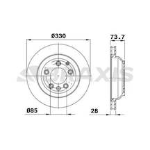 Audi Q7 Arka Fren Diski 2006-2014 Braxıs Ad0977 2adettir