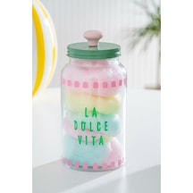 Acar Vicenza Renkli Cam Kavanoz - 1,3 L Renkli