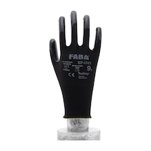 Faba Ep-1321 Siyah Nitril Polyester Eldiven-xl