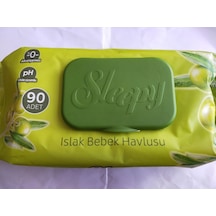 Sleepy 90'lı Doğal Zeytinyağlı Islak Bebek Havlusu Tekli Sleepy 90'lı Doğal Zeytinyağlı Islak Bebek Havlusu Tekli