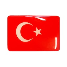 Türk Bayrağı 2'li 3d Sticker